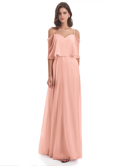 Abigail Sheath Spaghetti Straps Bridesmaid Dresses