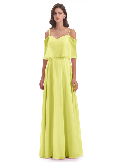 Abigail Sheath Spaghetti Straps Bridesmaid Dresses