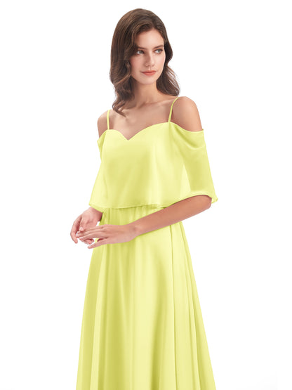 Abigail Sheath Spaghetti Straps Bridesmaid Dresses