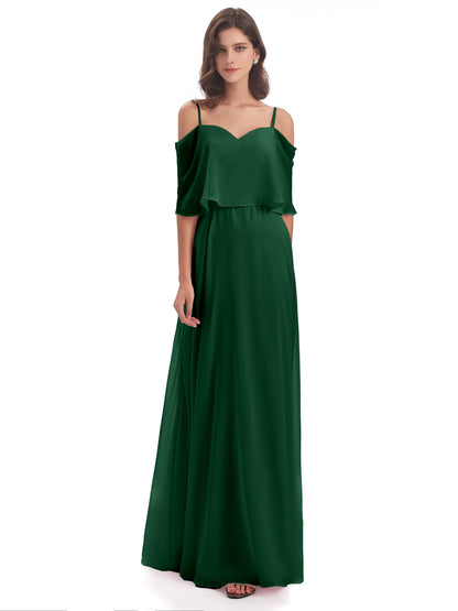 Abigail Sheath Spaghetti Straps Bridesmaid Dresses