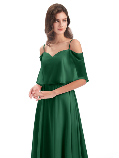 Abigail Sheath Spaghetti Straps Bridesmaid Dresses