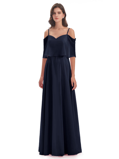 Abigail Sheath Spaghetti Straps Bridesmaid Dresses