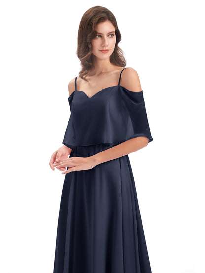 Abigail Sheath Spaghetti Straps Bridesmaid Dresses