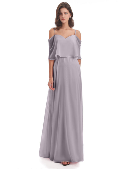 Abigail Sheath Spaghetti Straps Bridesmaid Dresses