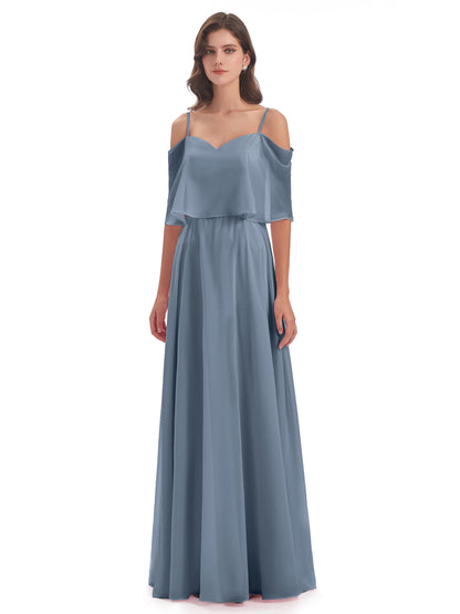 Abigail Sheath Spaghetti Straps Bridesmaid Dresses