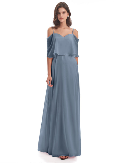 Abigail Sheath Spaghetti Straps Bridesmaid Dresses