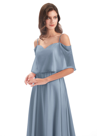 Abigail Sheath Spaghetti Straps Bridesmaid Dresses