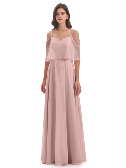 Abigail Sheath Spaghetti Straps Bridesmaid Dresses