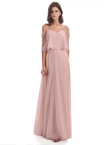 Abigail Sheath Spaghetti Straps Bridesmaid Dresses