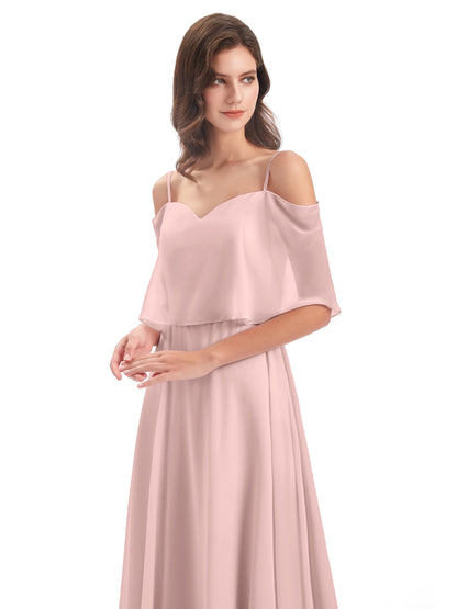 Abigail Sheath Spaghetti Straps Bridesmaid Dresses