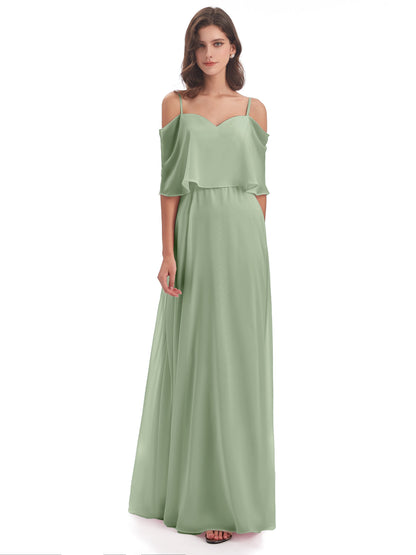 Abigail Sheath Spaghetti Straps Bridesmaid Dresses