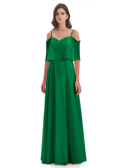 Abigail Sheath Spaghetti Straps Bridesmaid Dresses