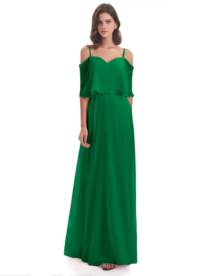 Abigail Sheath Spaghetti Straps Bridesmaid Dresses