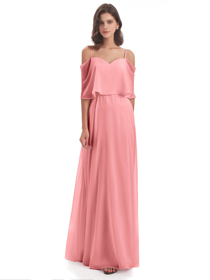 Abigail Sheath Spaghetti Straps Bridesmaid Dresses