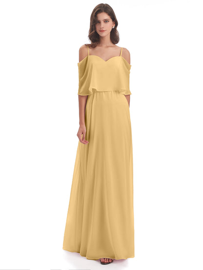 Abigail Sheath Spaghetti Straps Bridesmaid Dresses