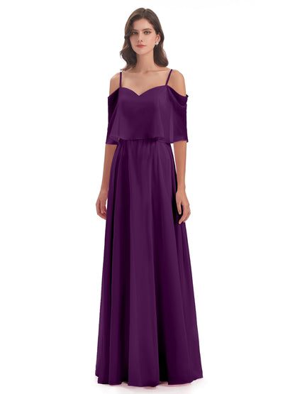 Abigail Sheath Spaghetti Straps Bridesmaid Dresses