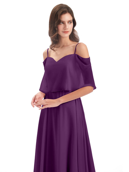 Abigail Sheath Spaghetti Straps Bridesmaid Dresses