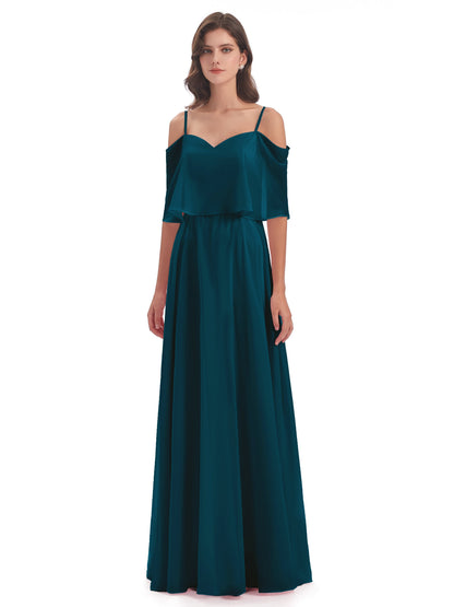Abigail Sheath Spaghetti Straps Bridesmaid Dresses