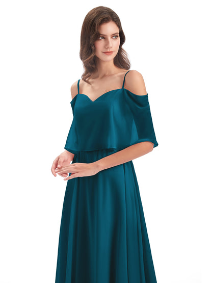Abigail Sheath Spaghetti Straps Bridesmaid Dresses