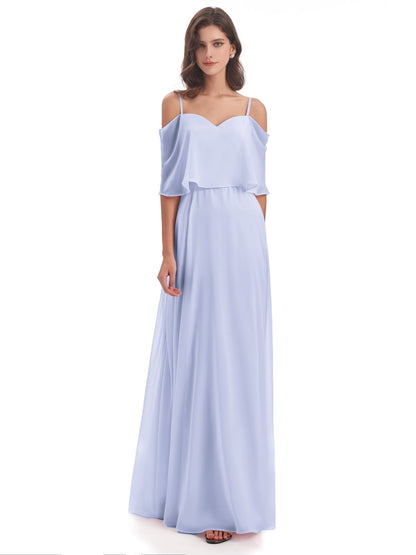 Abigail Sheath Spaghetti Straps Bridesmaid Dresses
