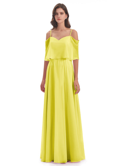 Abigail Sheath Spaghetti Straps Bridesmaid Dresses