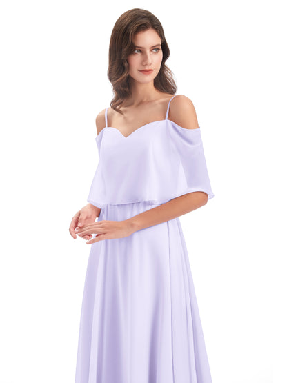 Abigail Sheath Spaghetti Straps Bridesmaid Dresses