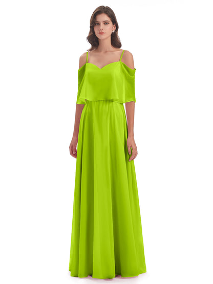 Abigail Sheath Spaghetti Straps Bridesmaid Dresses