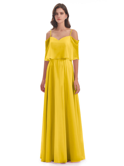Abigail Sheath Spaghetti Straps Bridesmaid Dresses