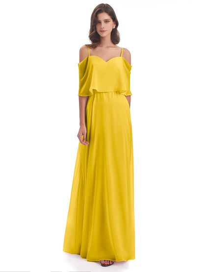 Abigail Sheath Spaghetti Straps Bridesmaid Dresses