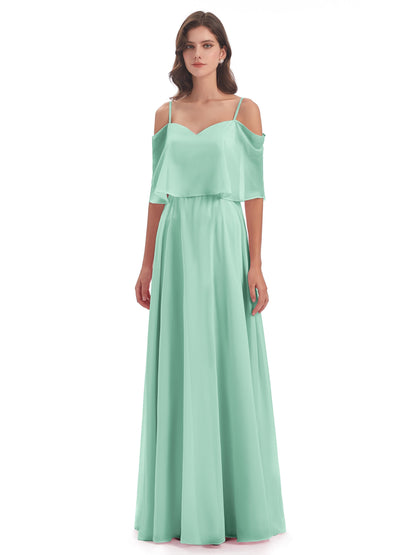 Abigail Sheath Spaghetti Straps Bridesmaid Dresses