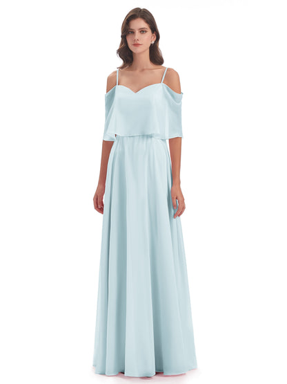 Abigail Sheath Spaghetti Straps Bridesmaid Dresses
