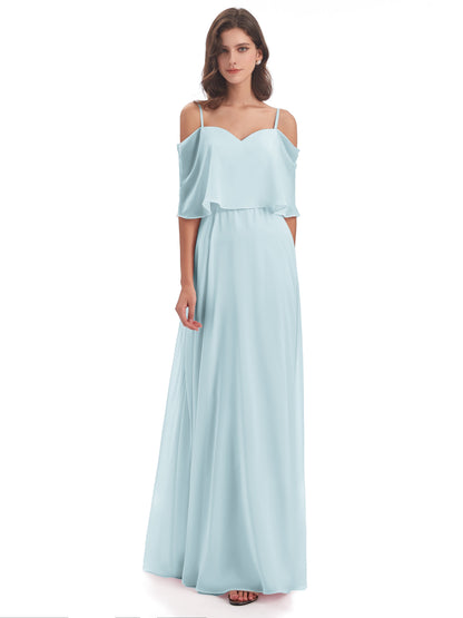 Abigail Sheath Spaghetti Straps Bridesmaid Dresses