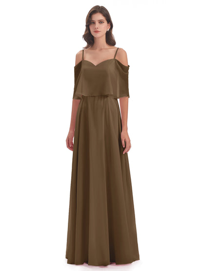 Abigail Sheath Spaghetti Straps Bridesmaid Dresses