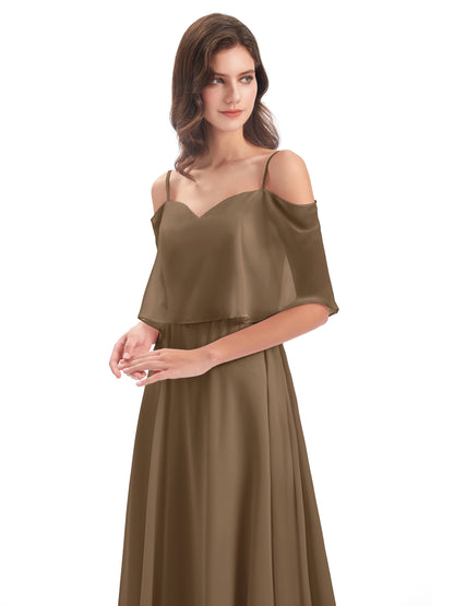 Abigail Sheath Spaghetti Straps Bridesmaid Dresses