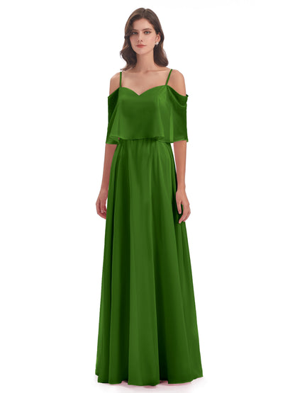 Abigail Sheath Spaghetti Straps Bridesmaid Dresses