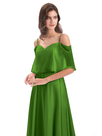 Abigail Sheath Spaghetti Straps Bridesmaid Dresses