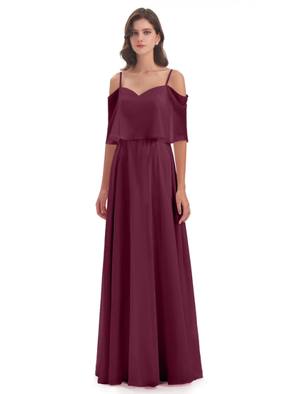 Abigail Sheath Spaghetti Straps Bridesmaid Dresses
