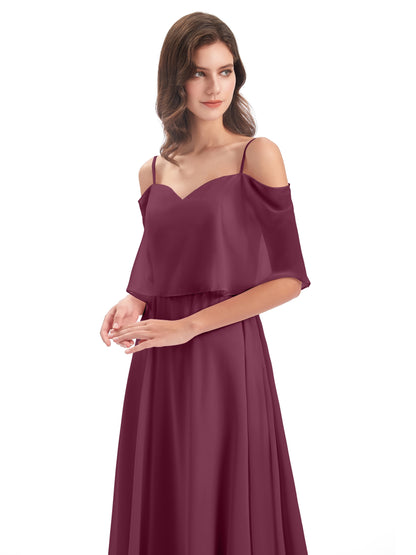 Abigail Sheath Spaghetti Straps Bridesmaid Dresses