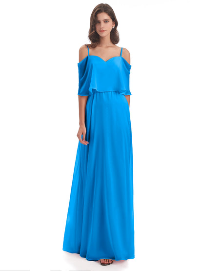 Abigail Sheath Spaghetti Straps Bridesmaid Dresses