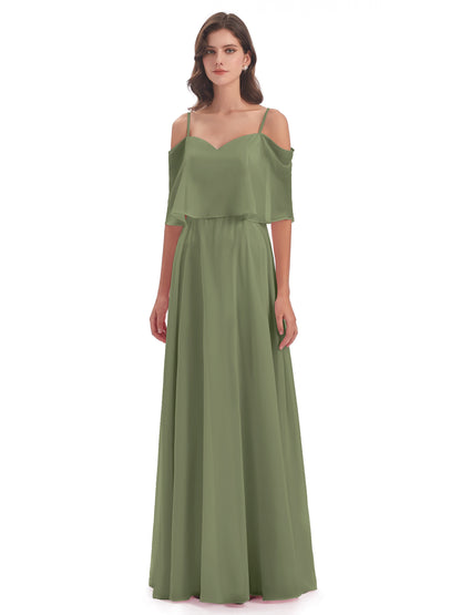 Abigail Sheath Spaghetti Straps Bridesmaid Dresses