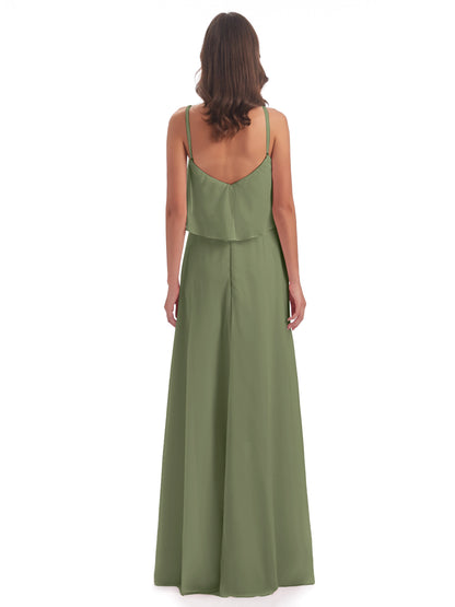 Abigail Sheath Spaghetti Straps Bridesmaid Dresses