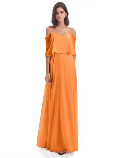 Abigail Sheath Spaghetti Straps Bridesmaid Dresses
