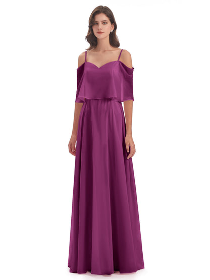 Abigail Sheath Spaghetti Straps Bridesmaid Dresses