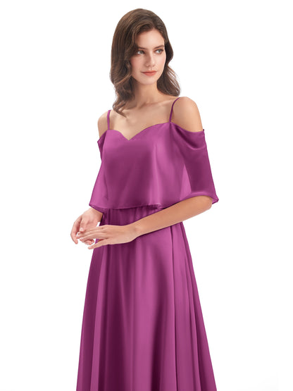 Abigail Sheath Spaghetti Straps Bridesmaid Dresses