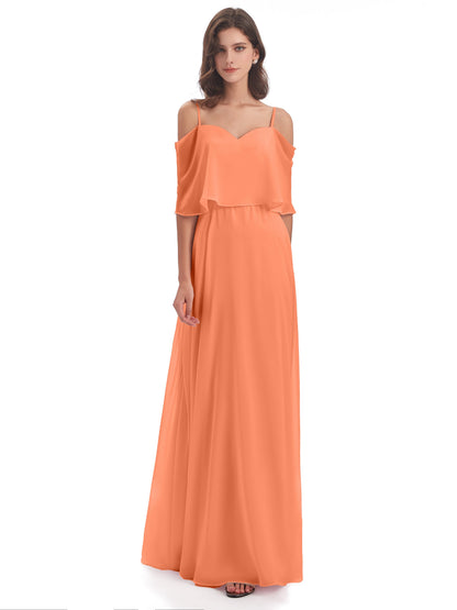 Abigail Sheath Spaghetti Straps Bridesmaid Dresses