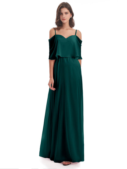 Abigail Sheath Spaghetti Straps Bridesmaid Dresses