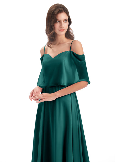 Abigail Sheath Spaghetti Straps Bridesmaid Dresses