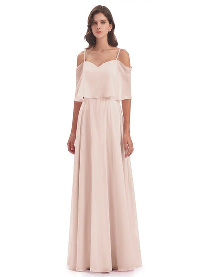 Abigail Sheath Spaghetti Straps Bridesmaid Dresses