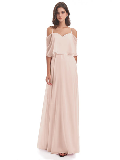 Abigail Sheath Spaghetti Straps Bridesmaid Dresses