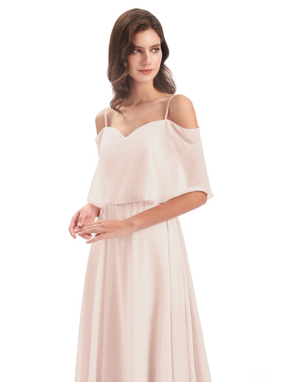 Abigail Sheath Spaghetti Straps Bridesmaid Dresses